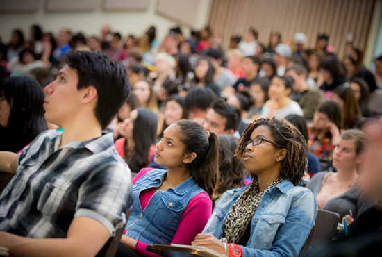 students in lecture hall